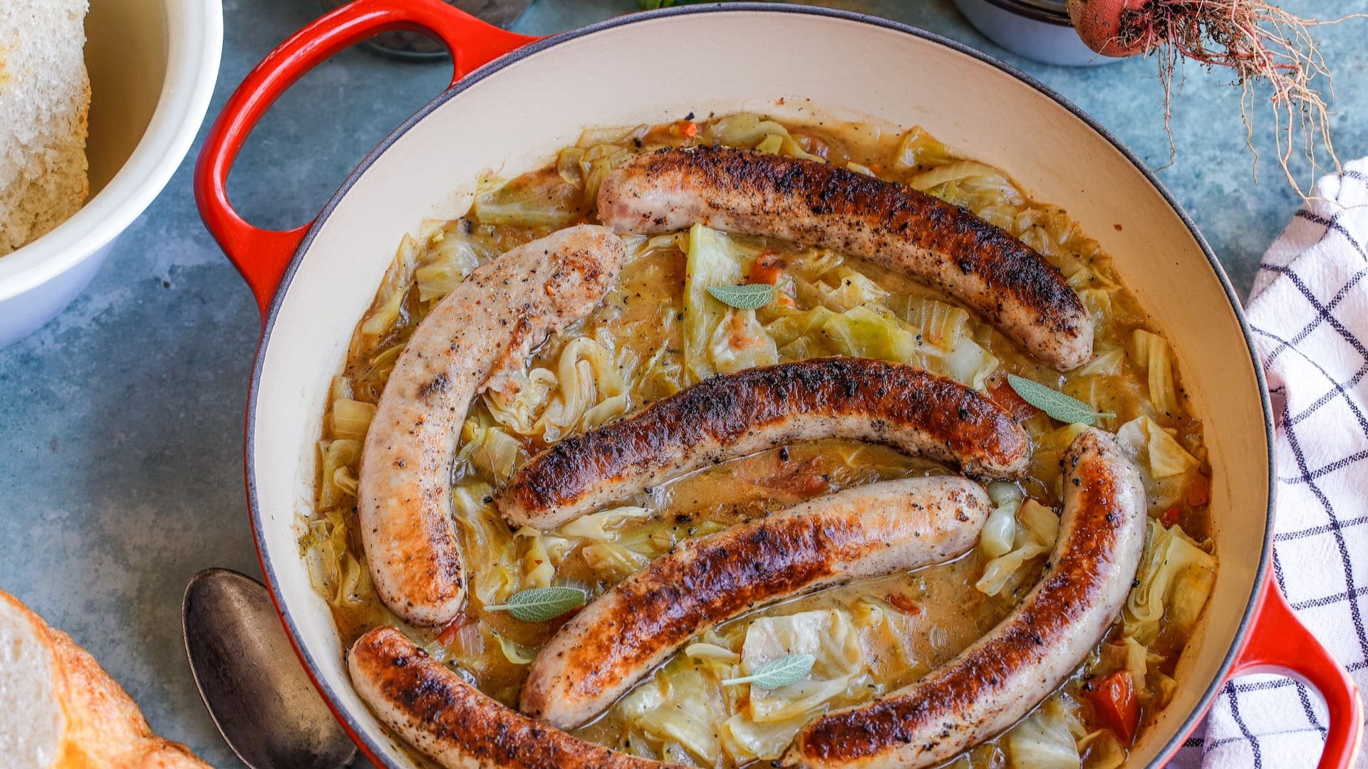 Savory Sausage and Cabbage