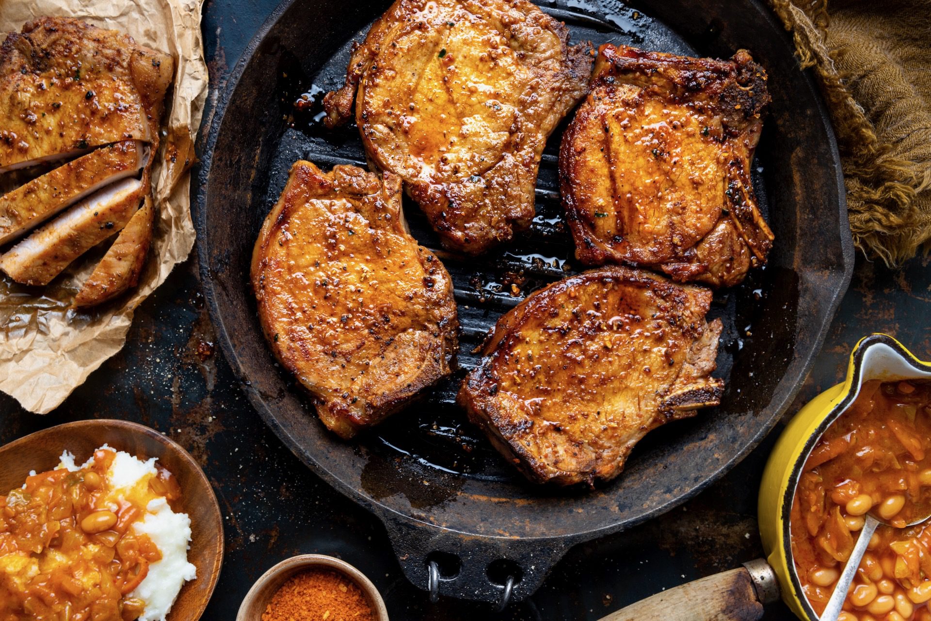 Braaied Pork Loin Chops